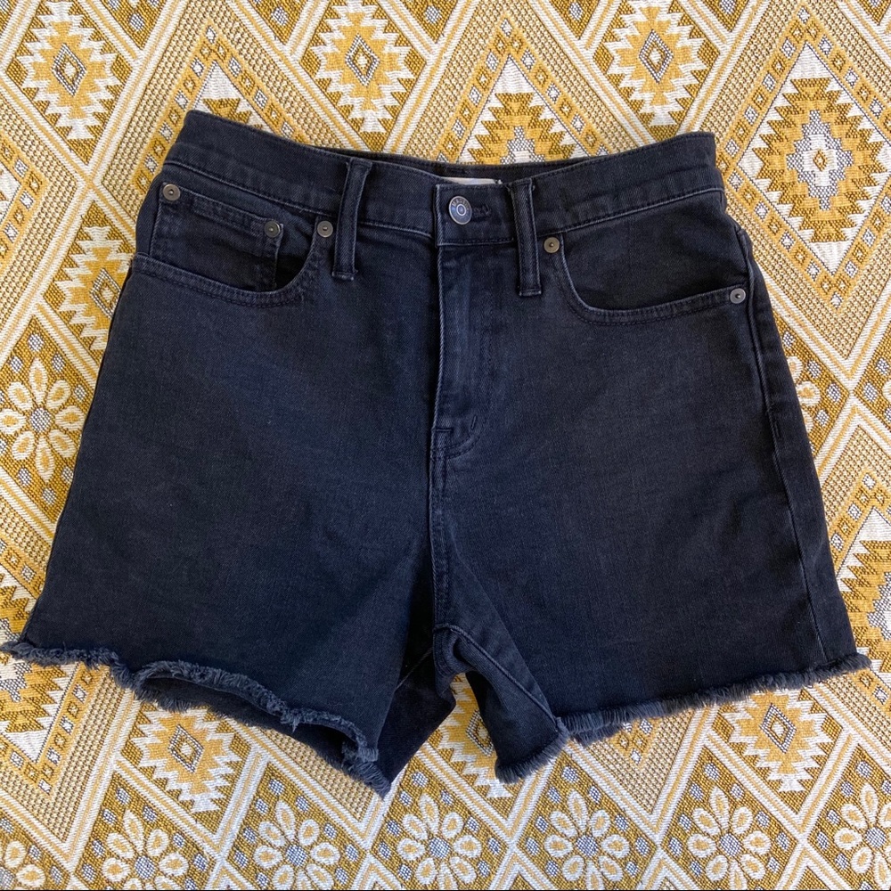 Madewell High Rise Denim Short (Black)
